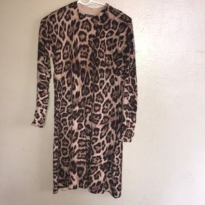 Women midi cheetah dress